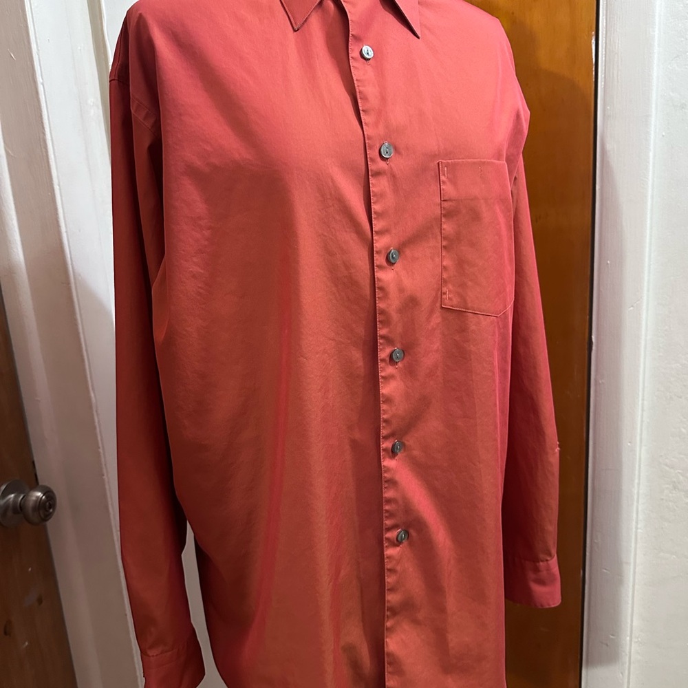 Kenneth Cole Reaction Men's Coral Button-Down Shirt